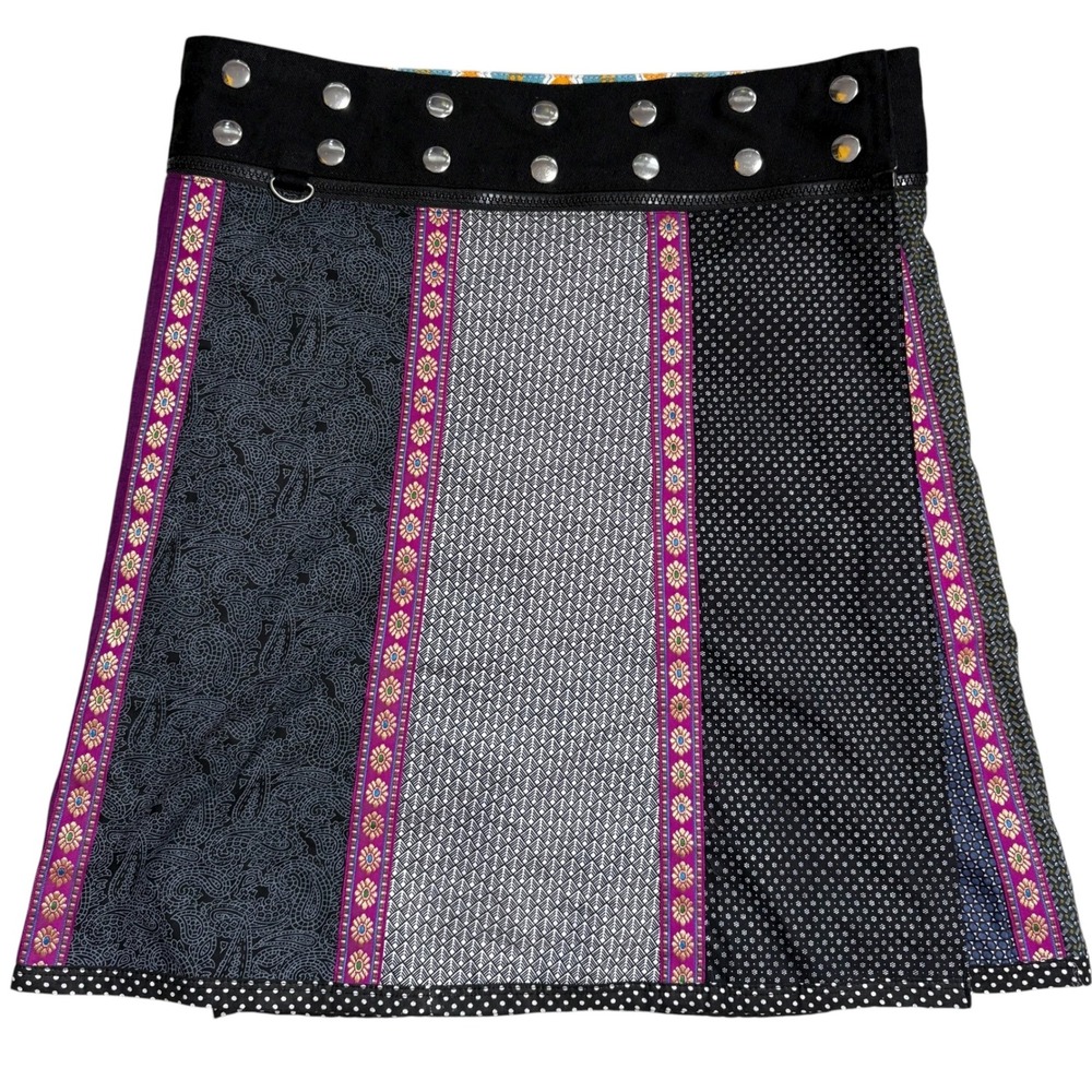 ZAND Amsterdam NWT Convertible Wrap Skirt Bohemian Patchwork Floral‎ One Size